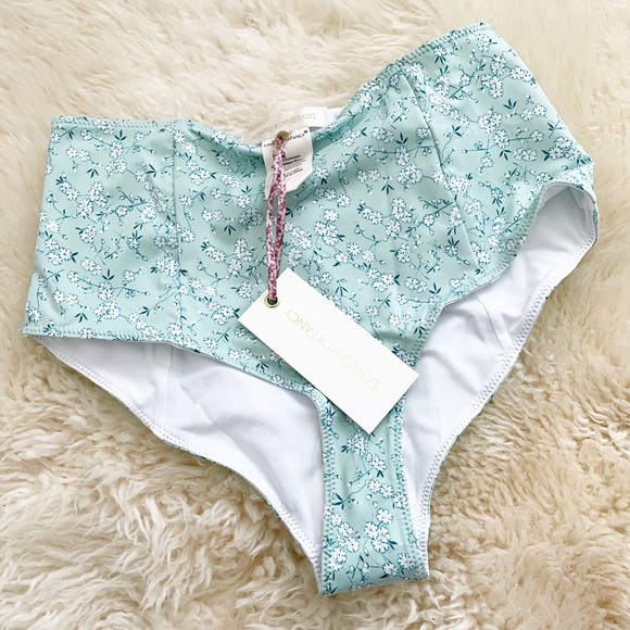 NEW. Loveshackfancy Palm Bikini Briefs XS - Picture 2 of 6